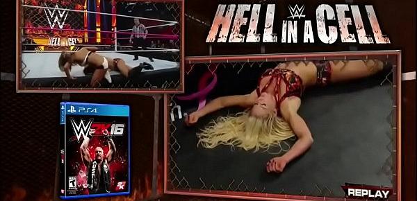  Nikki Bella vs Charlotte. Hell in a Cell 2015.